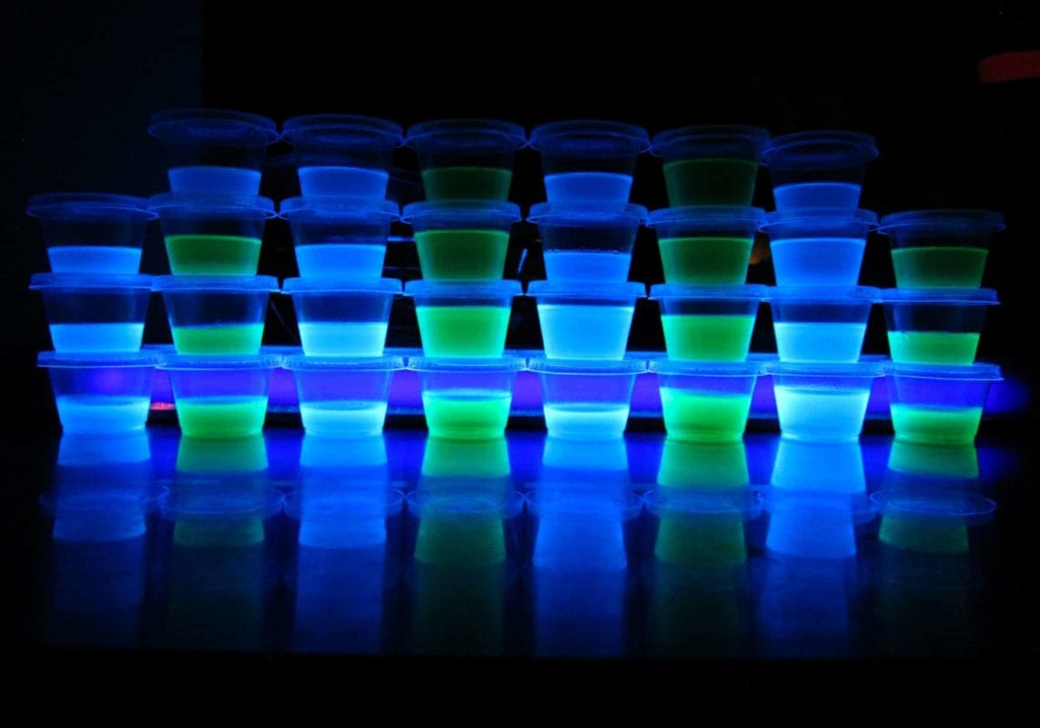Glow in the Dark Jello Shots