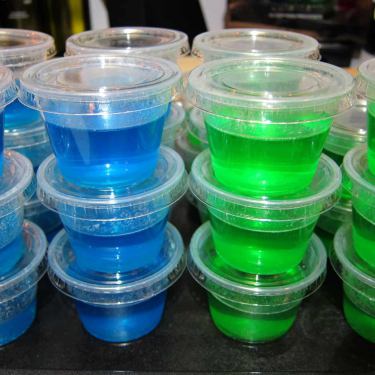 Blacklight Jello Shots 2