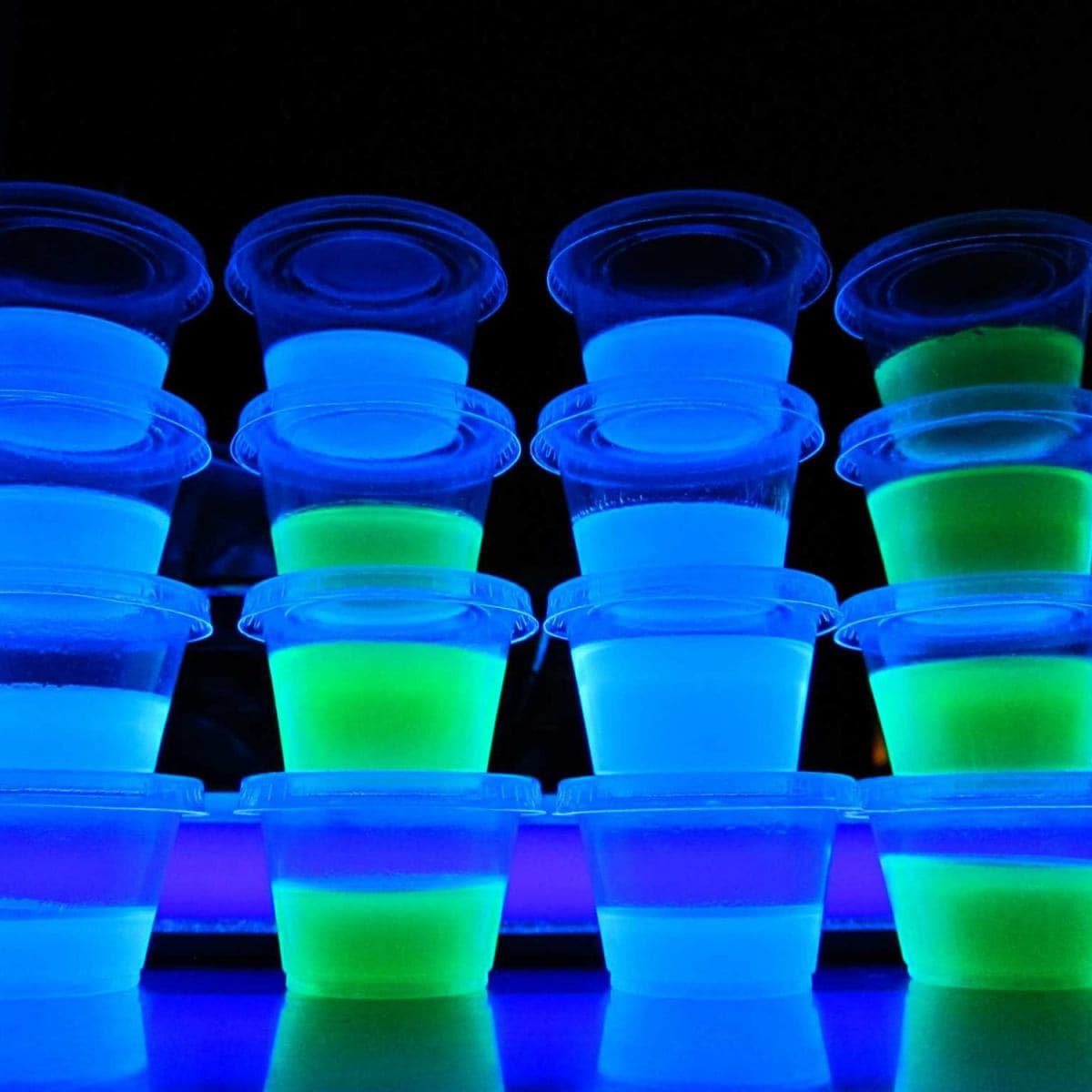 Blacklight Glowing Jello Shots
