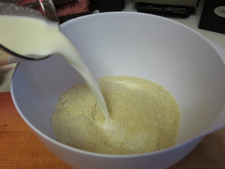 breadcrumbs in a bowl