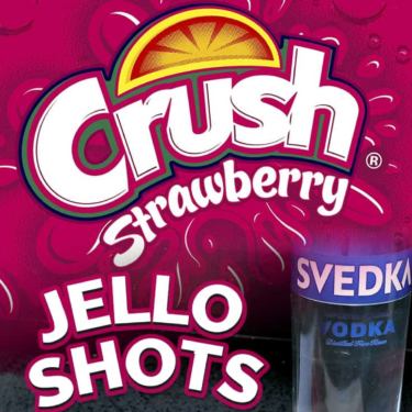 Strawberry Crush Jello Shots Pinterest