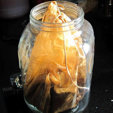 coffee beans in jar