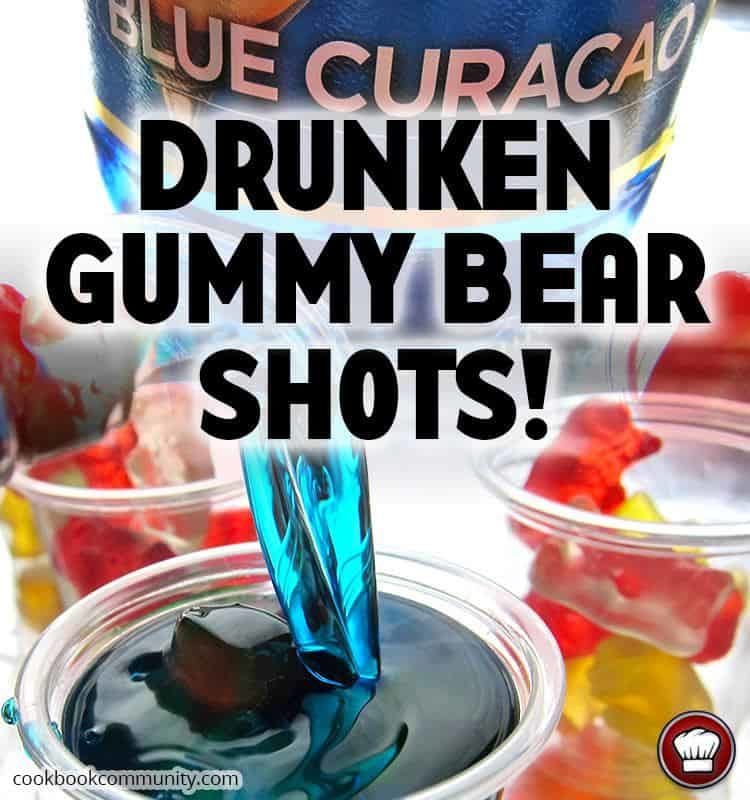 Drunken Blue Curacao Gummy Bear Shots