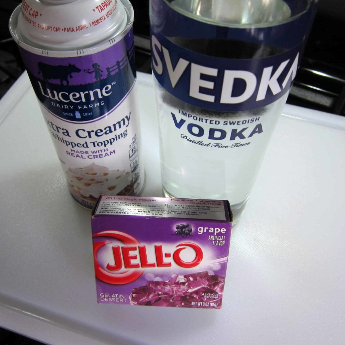 Grape Creamsicle Jello Shots