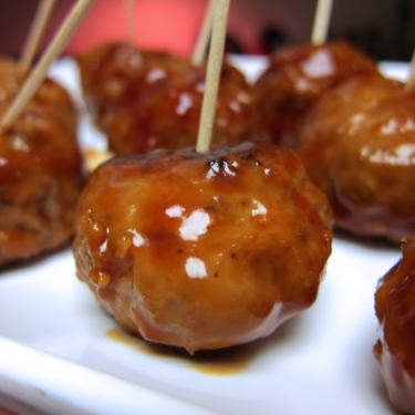 honey garlic meatballs