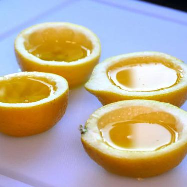 lemons filled with jello