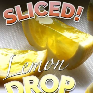Lemon Drop Jello Shot Slices