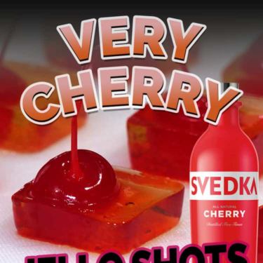Very Cherry Vodka Jello Shots