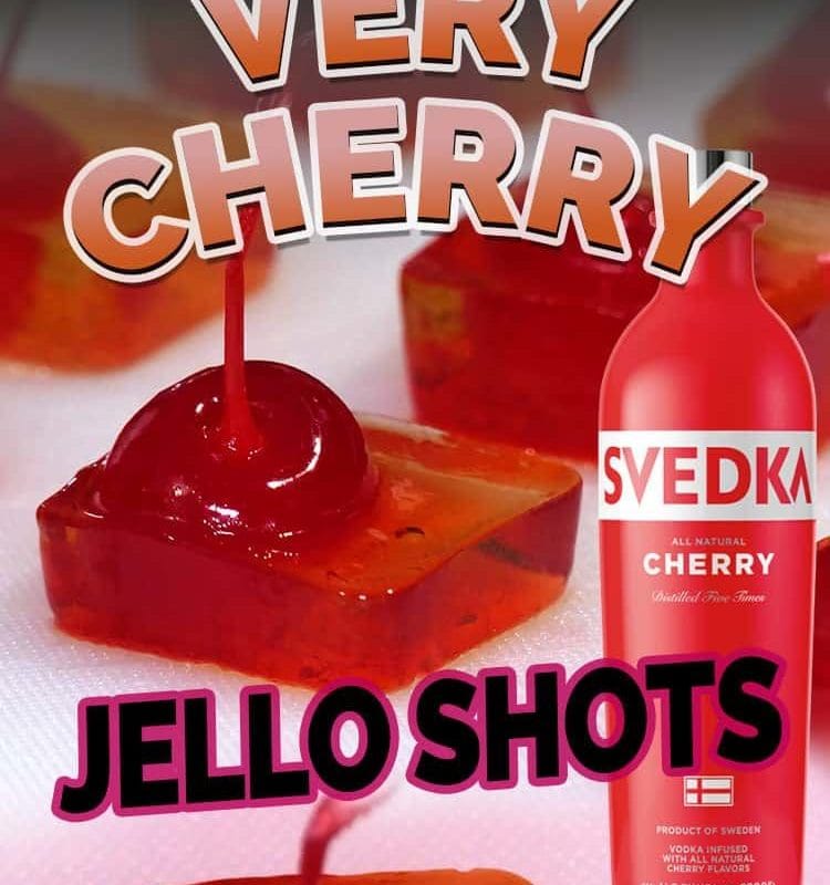 Very Cherry Vodka Jello Shots