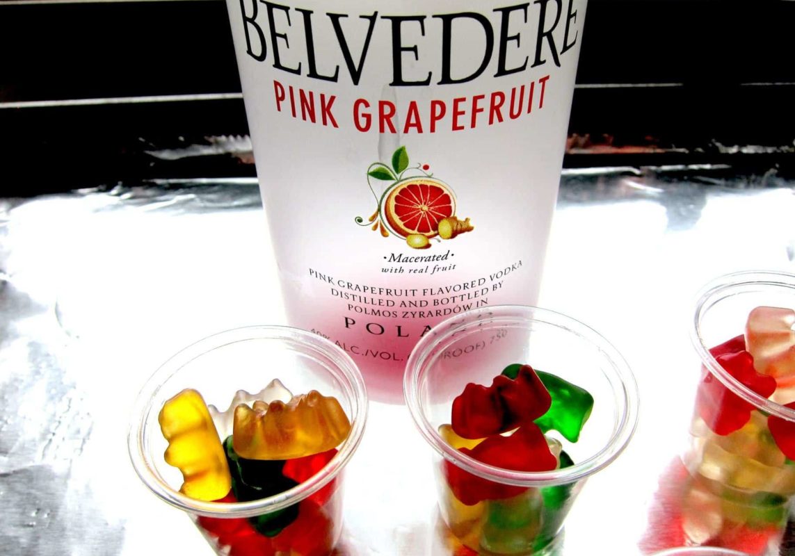 Drunken Vodka Gummy Bear Shots